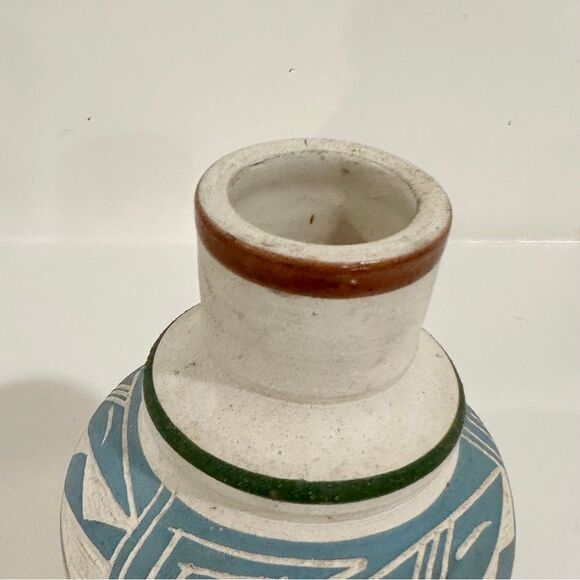 Handcrafted Multicolor Ceramic Vase - Picture 3 of 8